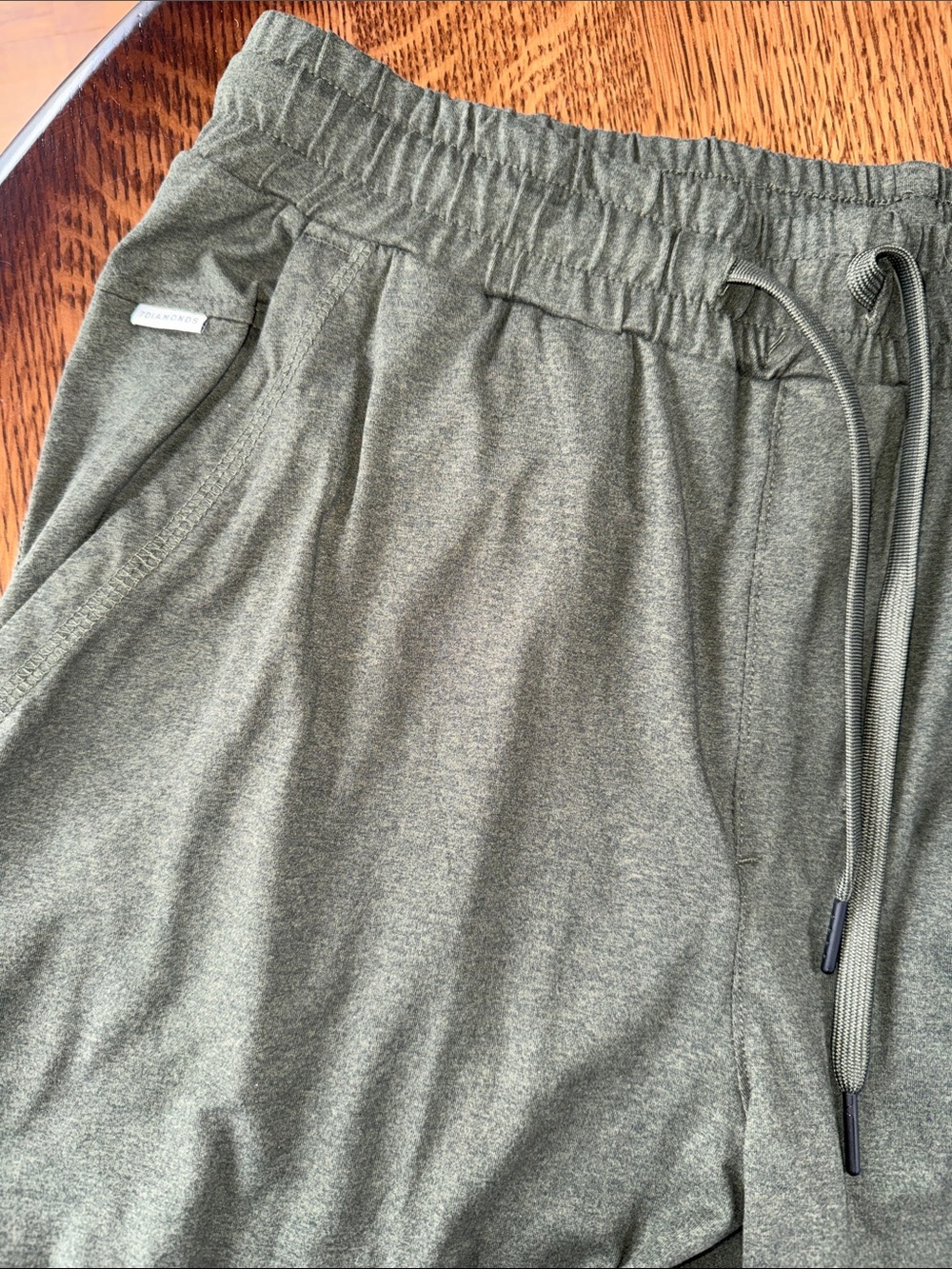 7 Diamonds Olive Green Heather Performance Joggers - Picture 4 of 5